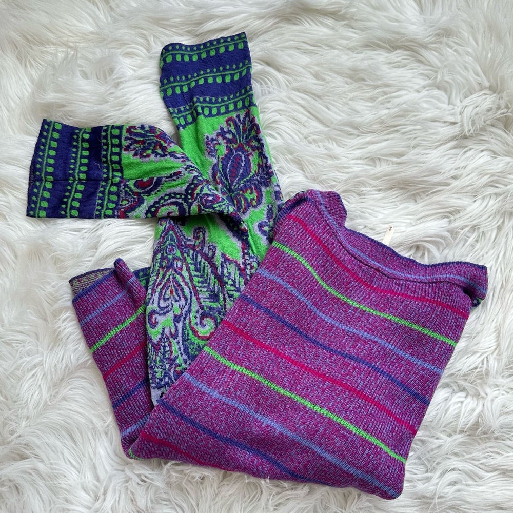 Free People • New Age Cropped Nylon Paisley Sweater - Picture 7 of 10